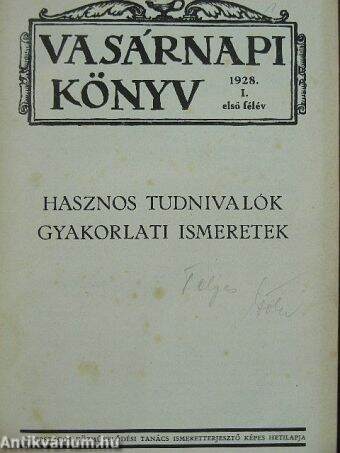 Vasárnapi Könyv 1928. I.
