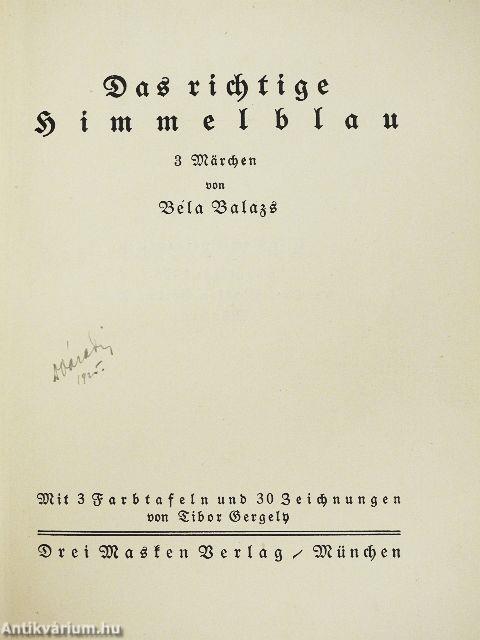 Das richtige Himmelblau (gótbetűs)