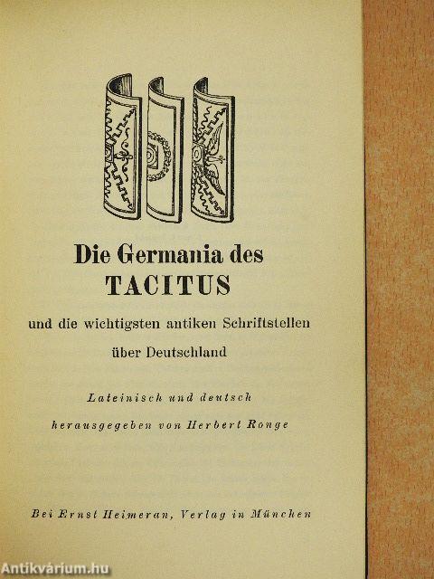 Die Germania des Tacitus