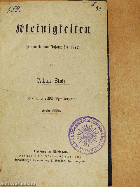 Kleinigkeiten II. (gótbetűs)