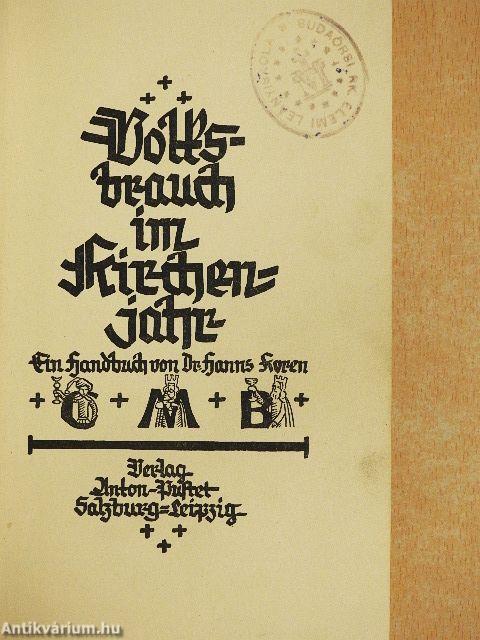 Volksbrauch im Kirchenjahr (gótbetűs)