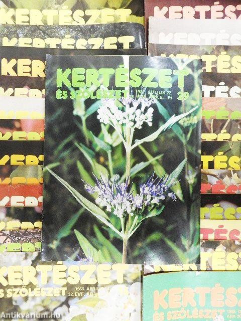 Kertészet és Szőlészet 1982-1983., 1985. (vegyes számok) (25 db)