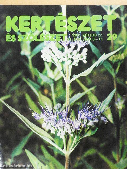 Kertészet és Szőlészet 1982-1983., 1985. (vegyes számok) (25 db)