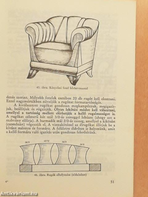 Kárpitos szakmai ismeretek III.
