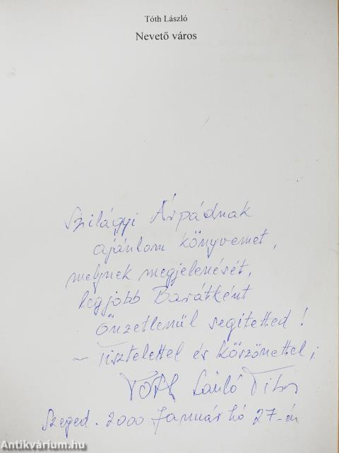 Nevető város (dedikált példány)