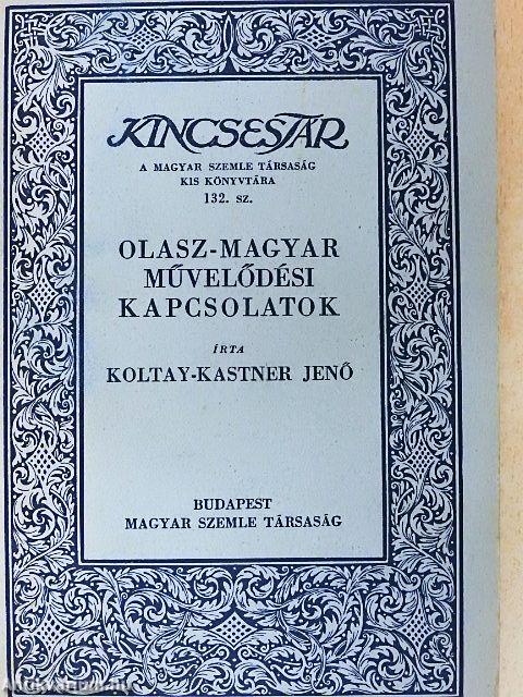 Olasz-magyar művelődési kapcsolatok