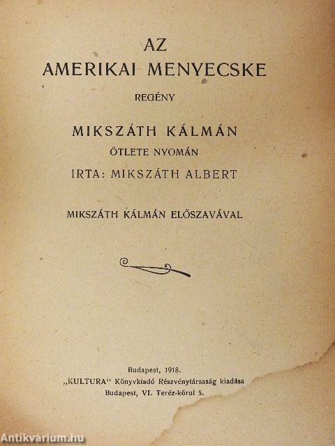 Az amerikai menyecske