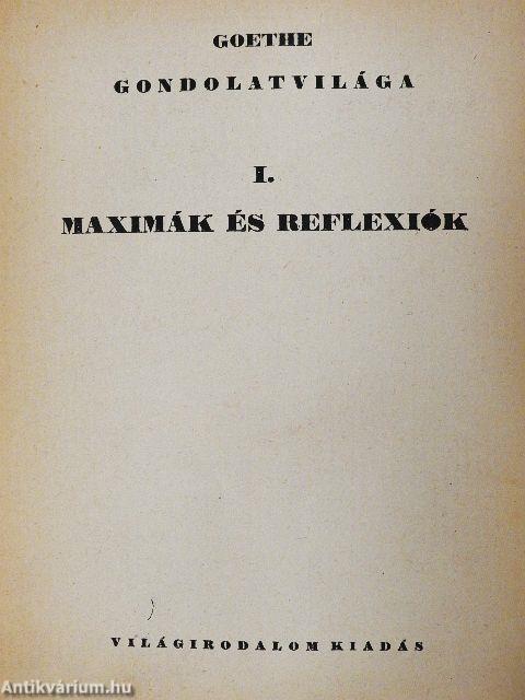 Maximák és reflexiók
