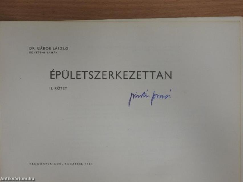 Épületszerkezettan II.