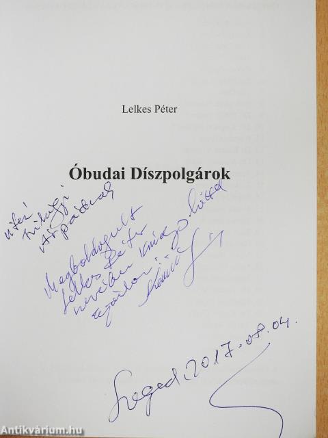 Óbudai Díszpolgárok/Szerelmem a vibrafon (Vitéz Lovag Szilágyi Árpád könyvtárából) (dedikált példány)