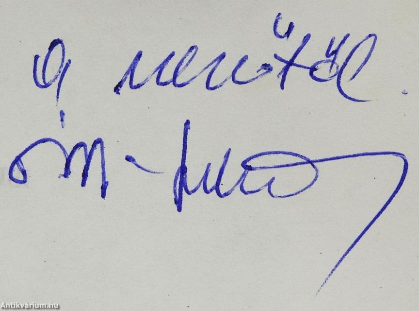 Az erotika elnyúló árnyai (dedikált példány)