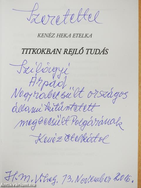 Titkokban rejlő tudás (dedikált példány)