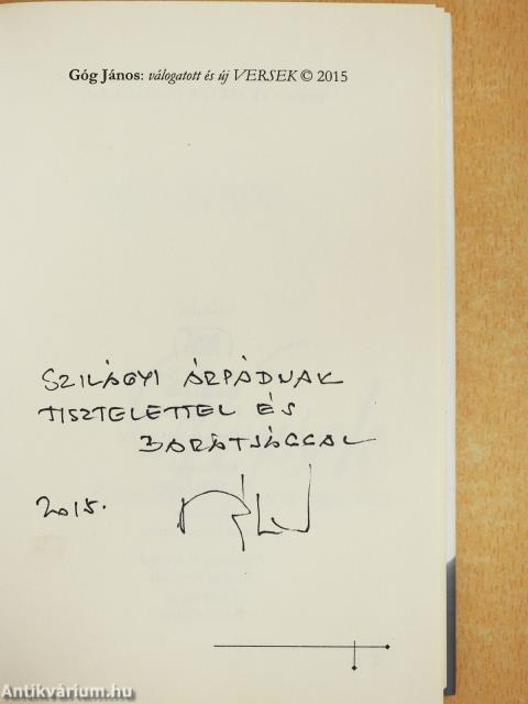 Versek (dedikált példány)