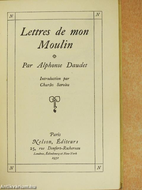 Lettres de mon Moulin