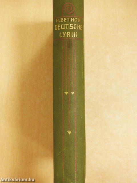 Deutsche Lyrik seit Liliencron (gótbetűs)