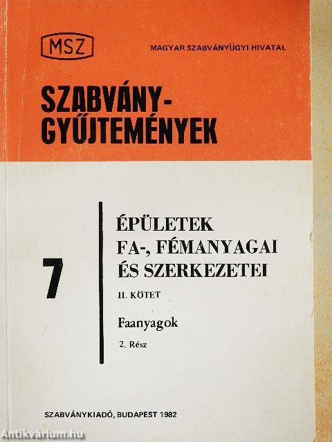 Épületek fa-, fémanyagai és szerkezetei II/2. (töredék)