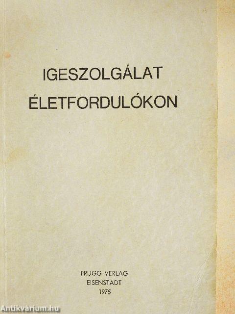Igeszolgálat életfordulókon