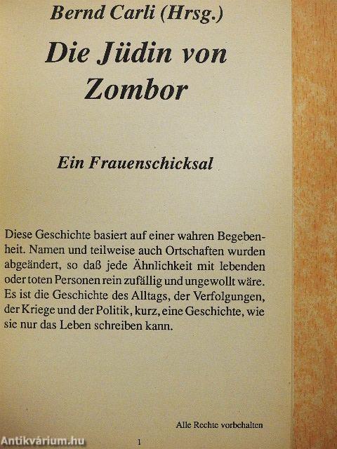Die Jüdin von Zombor