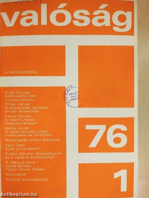 Valóság 1976. január-június