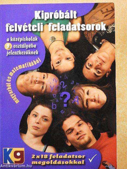 Kipróbált felvételi feladatsorok