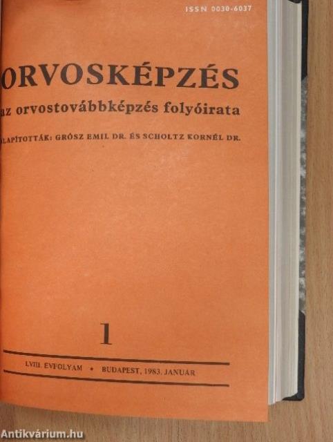Orvosképzés 1982-1983. január-december