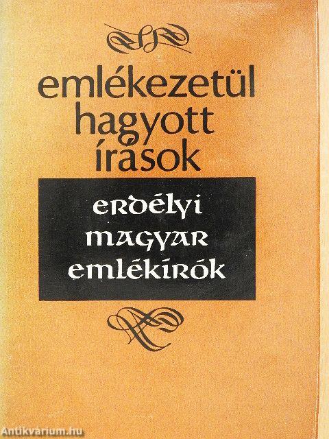Emlékezetül hagyott írások