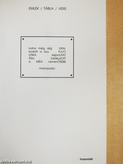 Szájzár (dedikált példány)