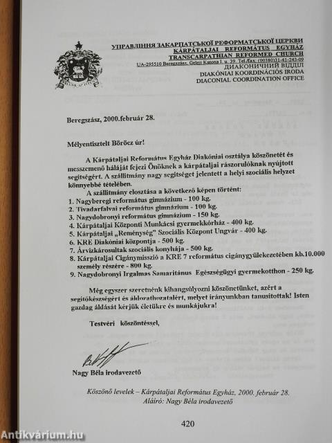 55 év a magyarság szolgálatában (dedikált példány)