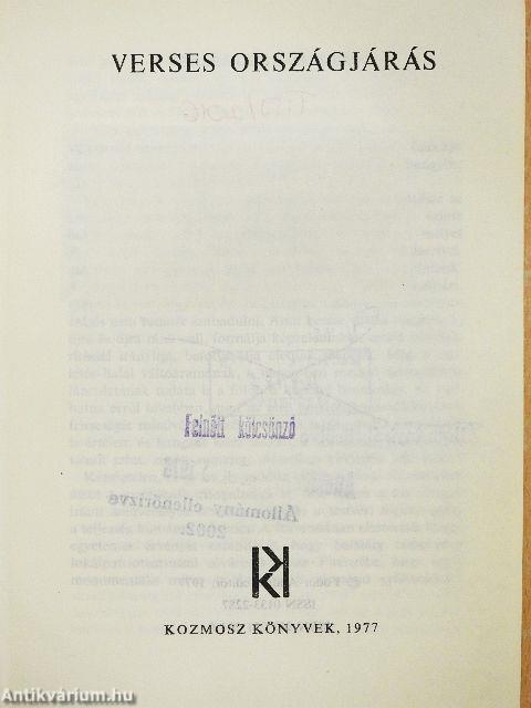 Verses országjárás