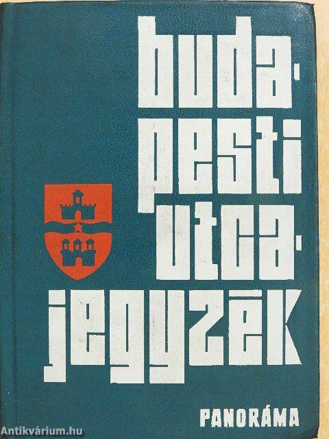 Budapesti utcajegyzék 1974
