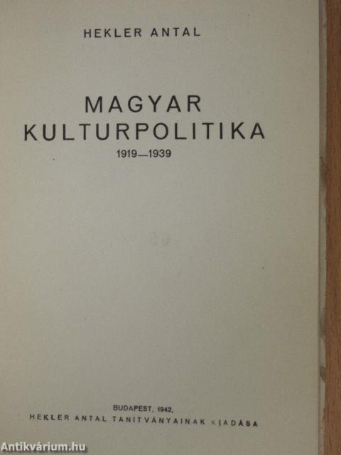 Magyar kulturpolitika 1919-1939