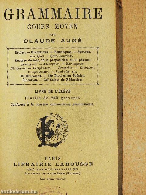 Grammaire Cours Moyen