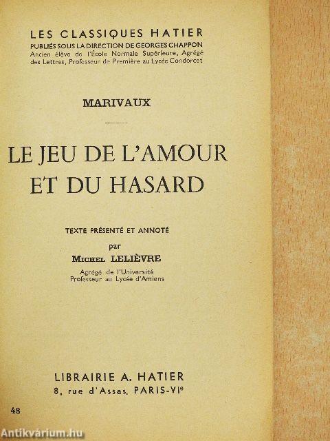 Le jeu de l'amour et du hasard