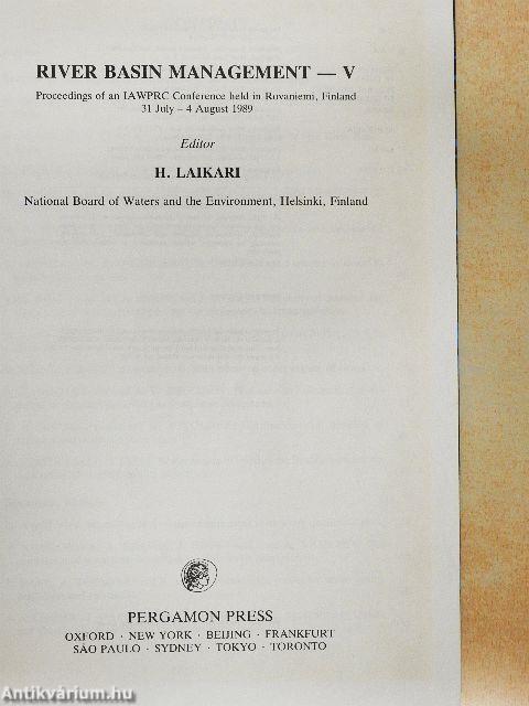 River Basin Management V.