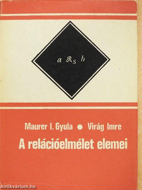 A relációelmélet elemei