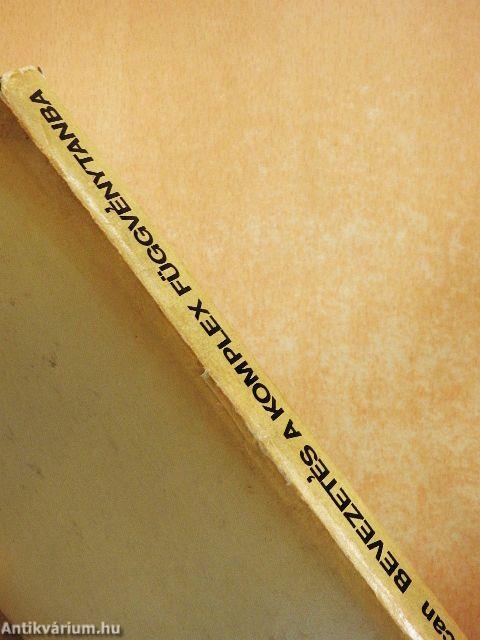 Bevezetés a komplex függvénytanba