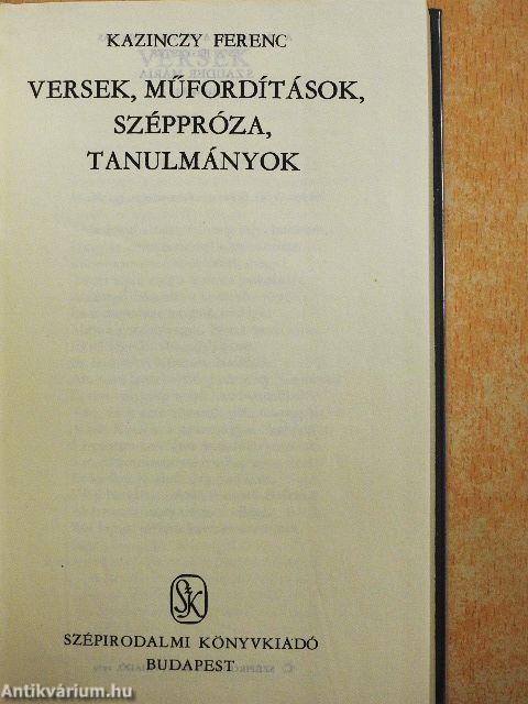 Kazinczy Ferenc művei I-II.