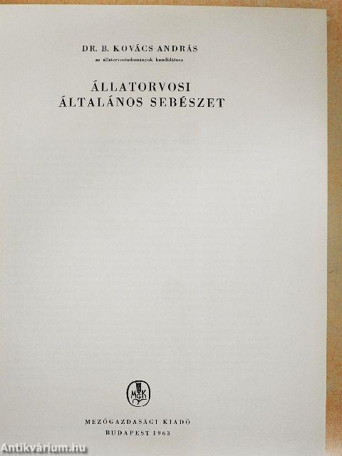 Állatorvosi általános sebészet