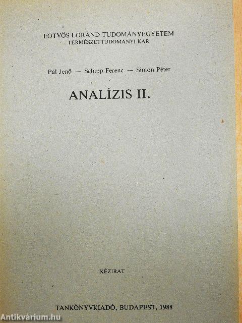 Analízis II.