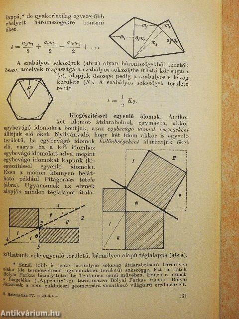 Érettségi matematikai összefoglaló