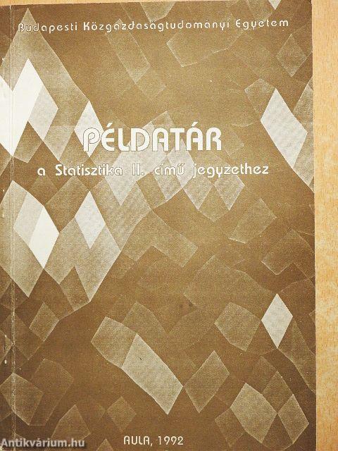 Példatár a Statisztika II. című jegyzethez