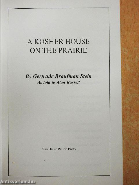 A Kosher House on the Prairie
