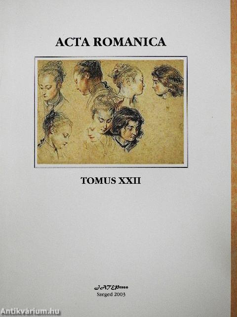 Acta Romanica XXII