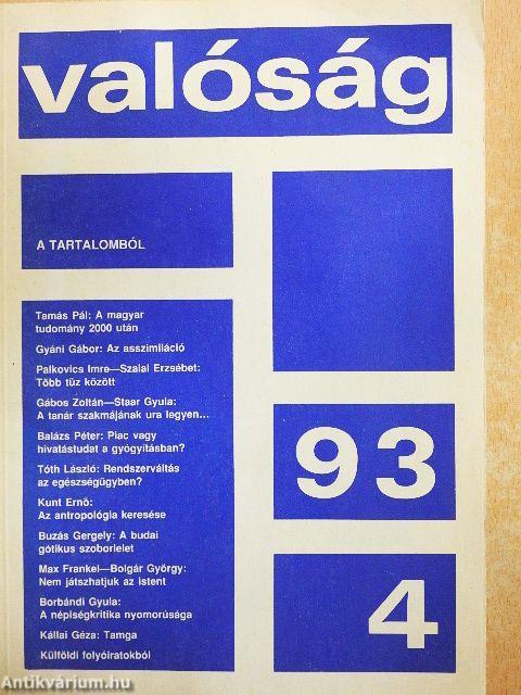 Valóság 1993. április