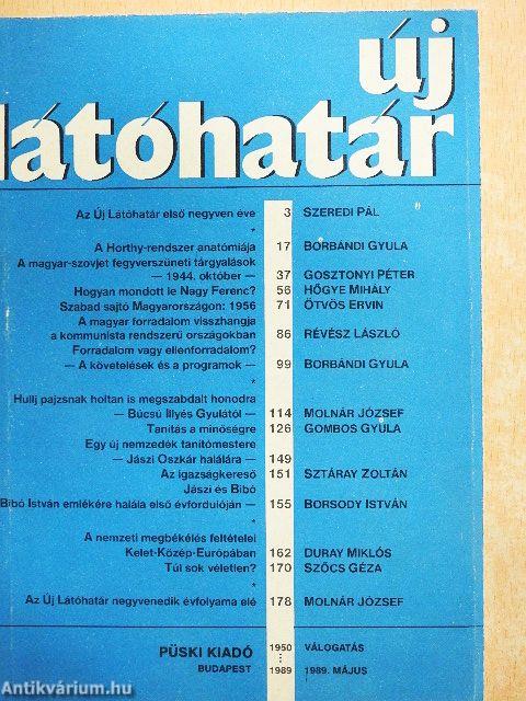 Új látóhatár 1989. május