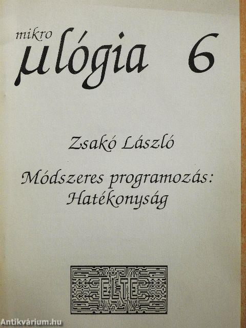 Módszeres programozás: Hatékonyság