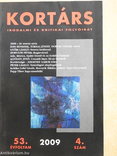 Kortárs 2009. április