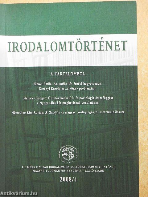 Irodalomtörténet 2008/4.