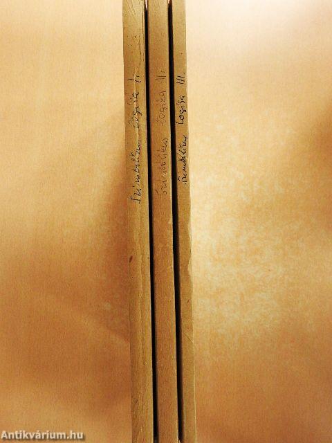 Szimbolikus logika I-III.