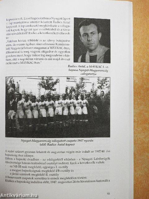 Komárom labdarúgásának krónikája